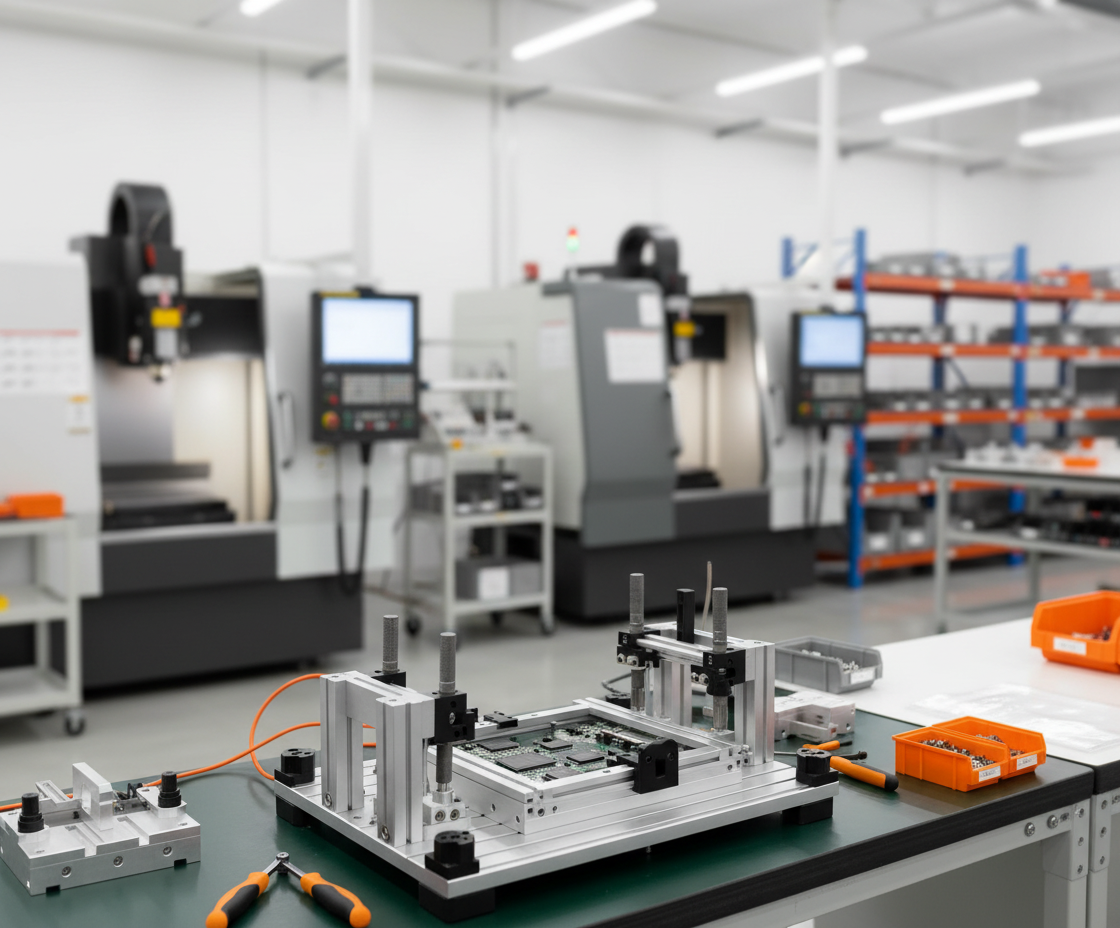 
              <span class='lang-es'>Dispositivo de sujeción para maquinado CNC de precisión</span>
              <span class='lang-en'>Precision CNC machining fixture</span>
            